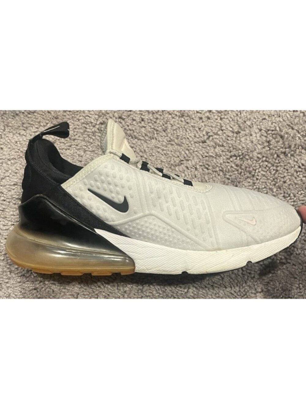 Nike Womens Air Max 270 SE AR0499-002 White Running Shoes Sneakers Size 9.5